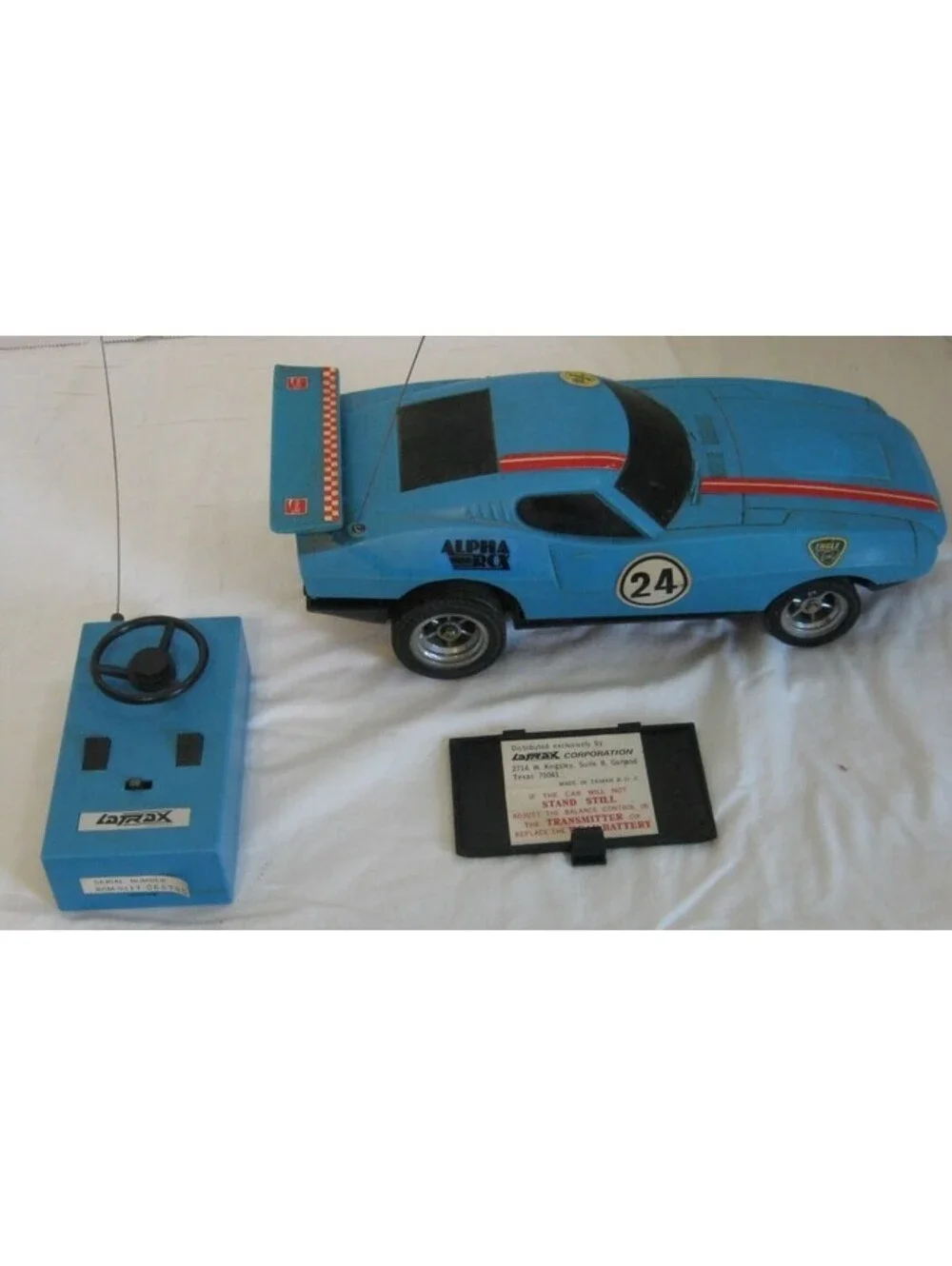 Vtg 1970 LaTrax Alpha RCX Blue #31 Remote Controlled Car CP-011 Rare (UNTESTED)